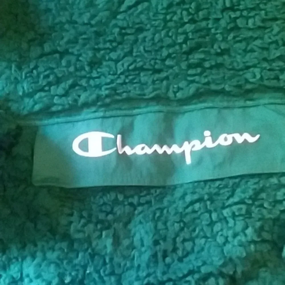 Champion teddy bear hoodie deep green sz M - Picture 9 of 9